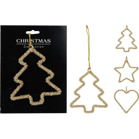 PENDENTE PERLINE ORO 10CM 3ASS